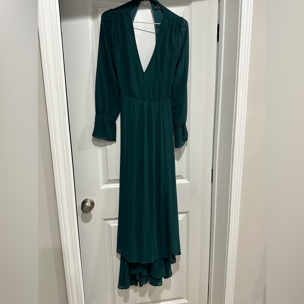 Lulu's Deep Teal Long Sleeve Dress